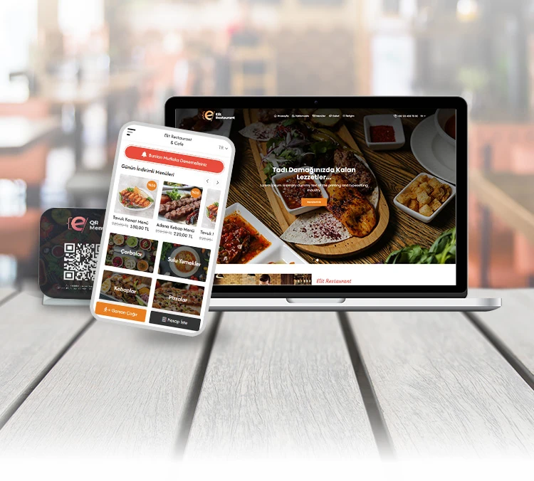 Menú y sitio web QR