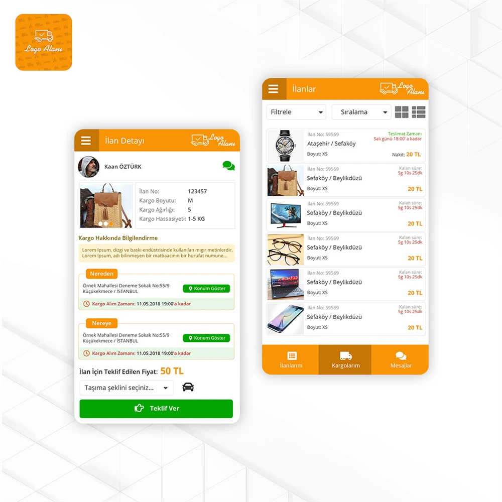 Kargo Takip Mobile Application